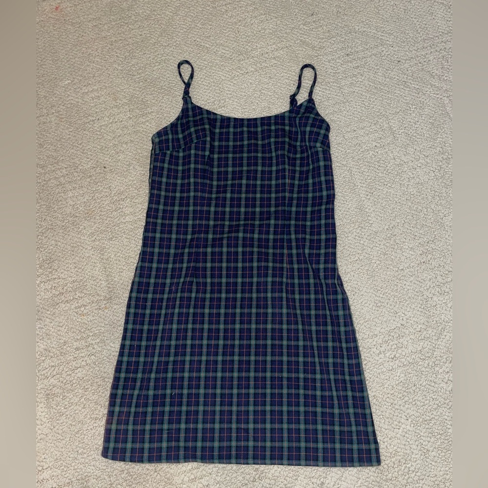 Plaid mini dress
